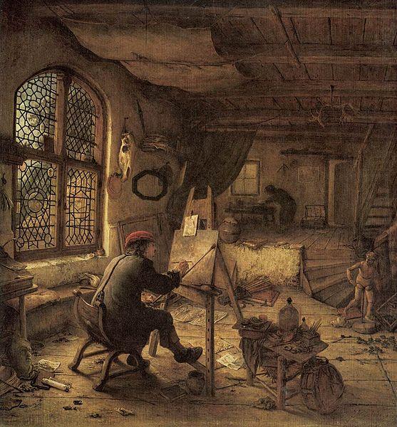 The Painter in His Studio, Adriaen van ostade